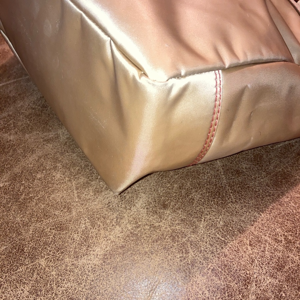 Coach vintage 2005 Hamptons leatherware nylon champagne Tote and Wristlet Set - Picture 8 of 16